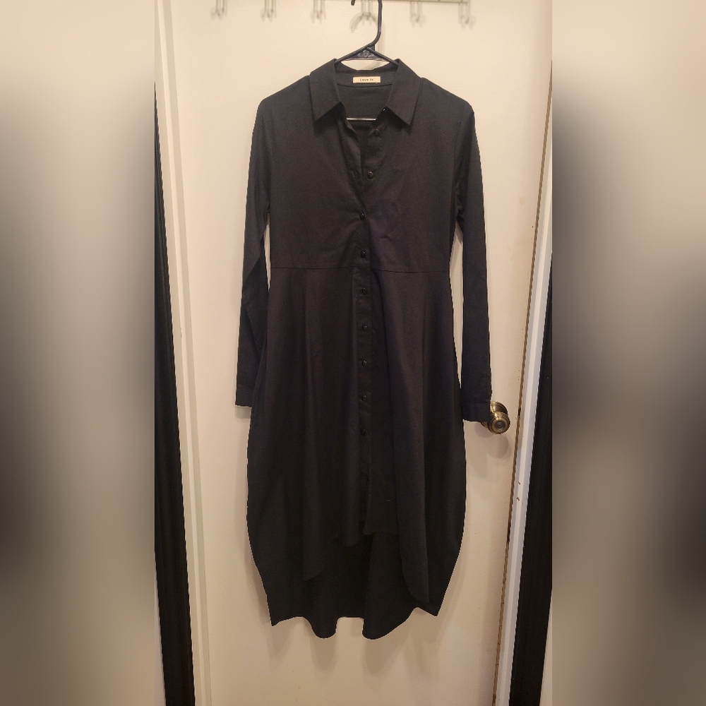 Love in Classic Black Long Sleeve Dress